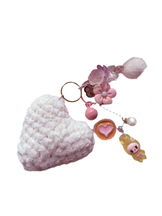 GRACE HEART BAG CHARM