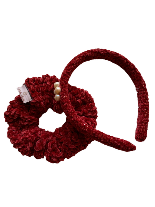 RUBY SET SCRUNCHIE + HEADBAND