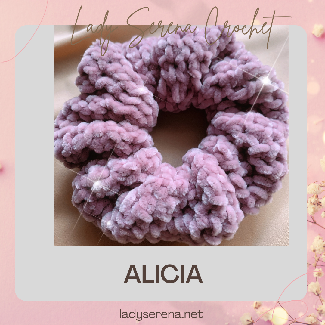 ALICIA CROCHET HAIR SCRUNCHIE