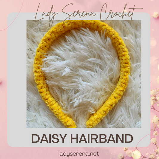 DAISY CROCHET HEADBAND