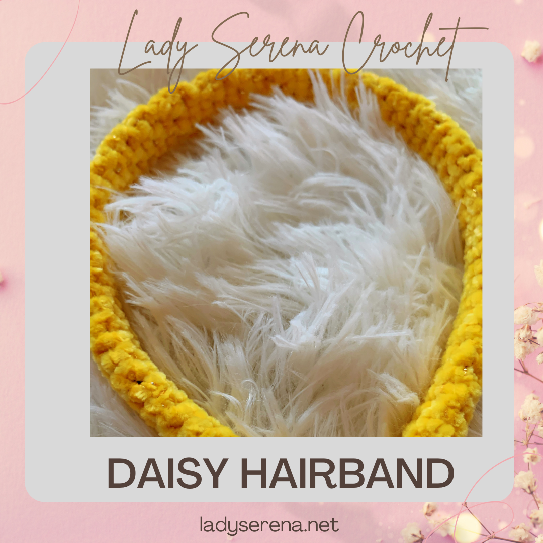 DAISY CROCHET HEADBAND