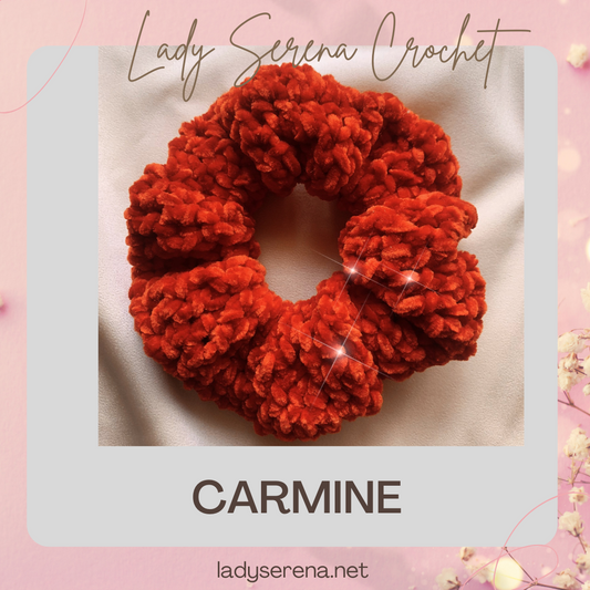 CARMINE CROCHET HAIR SCRUNCHIE