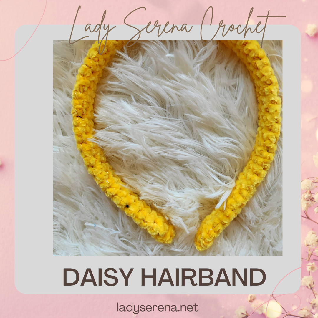 DAISY CROCHET HEADBAND