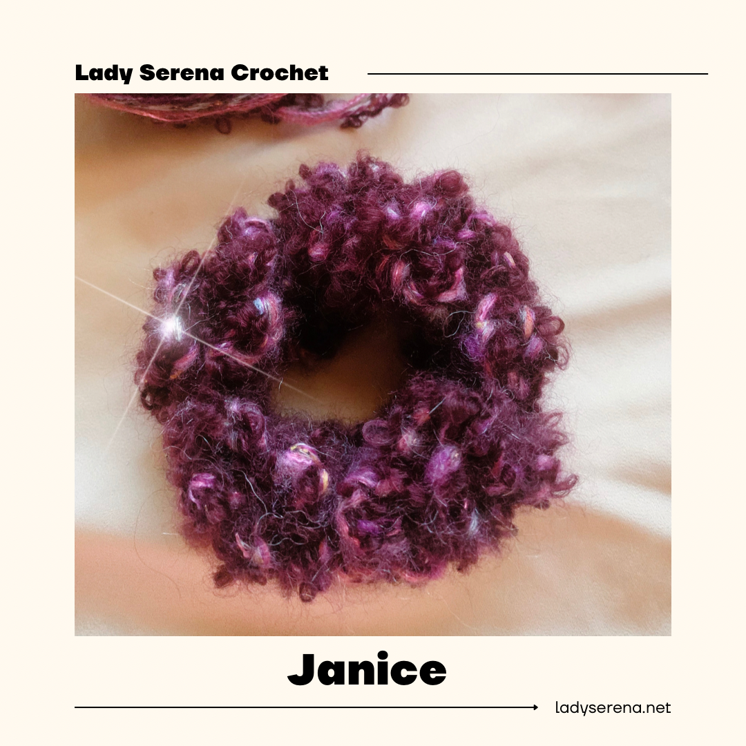 JANICE CROCHET HAIR SCRUNCHIE